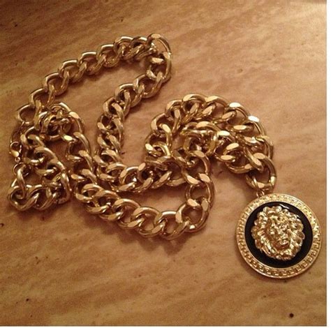 fake versace lion necklace|versace made in china.